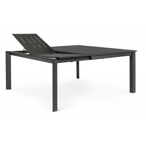 KONNOR II prémium bővíthető kültéri étkezőasztal - 160cm - antracit