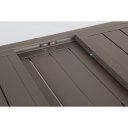 HILDE bővíthető kültéri étkezőasztal - 140-210cm - barna