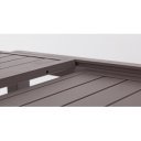 HILDE bővíthető kültéri étkezőasztal - 160-240cm - barna