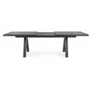 KRION prémium bővíthető kültéri kerámia étkezőasztal - 205-265cm - antracit