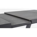 KRION prémium bővíthető kültéri kerámia étkezőasztal - 205-265cm - antracit