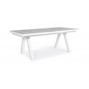 KRION prémium bővíthető kültéri kerámia étkezőasztal - 205-265cm - világos szürke