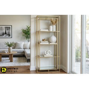 ELENOR modern polc - arany - 172,5cm BIZZOTTO