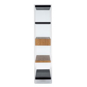 LOMANTE modern üveg polc - 180cm - fekete