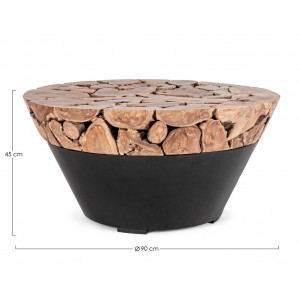 GRENADA ROUND exkluzív dohányzóasztal - 90cm