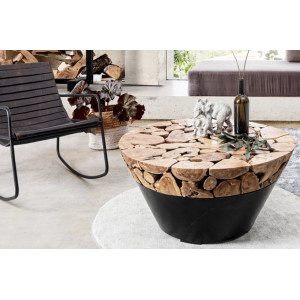 GRENADA ROUND exkluzív dohányzóasztal - 90cm BIZZOTTO