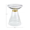 JAZMIN modern üveg lerakóasztal - több színben