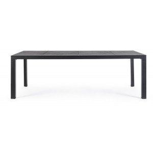 MASON prémium kültéri kerámia étkezőasztal - 220cm - antracit