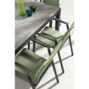 MASON prémium kültéri kerámia étkezőasztal - 160cm - antracit