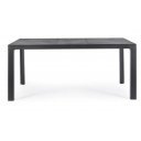 MASON prémium kültéri kerámia étkezőasztal - 160cm - antracit