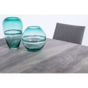 MASON prémium kültéri kerámia étkezőasztal - 160cm - szürke/fehér