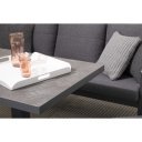 TRUMAN állítható magasságú prémium kültéri kerámia étkezőasztal - 140cm - antracit