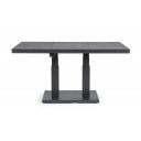 TRUMAN állítható magasságú prémium kültéri kerámia étkezőasztal - 140cm - antracit