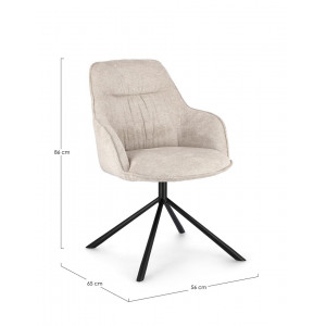 GRANT design szék - beige/antracit