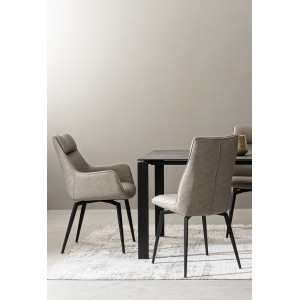 LAWRENCE design szék - taupe/antracit