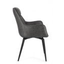 LAWRENCE design karfás szék - taupe/antracit