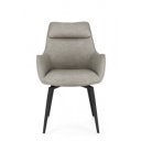 LAWRENCE design karfás szék - taupe/antracit