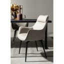 LAWRENCE design karfás szék - taupe/antracit