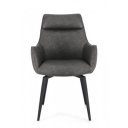 LAWRENCE design karfás szék - taupe/antracit