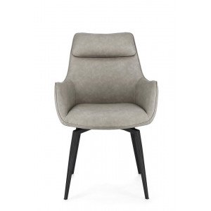 LAWRENCE design karfás szék - taupe/antracit