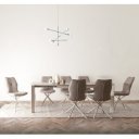 KEPLER design szék - taupe/antracit