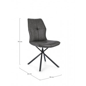 KEPLER design szék - taupe/antracit