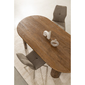 KEPLER design szék - taupe/antracit