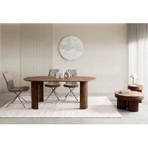 KEPLER design szék - taupe/antracit