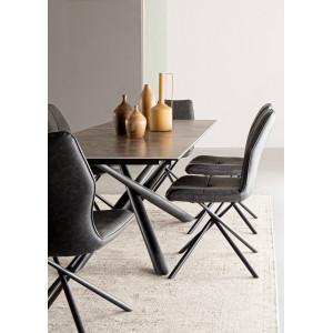 KEPLER design szék - taupe/antracit