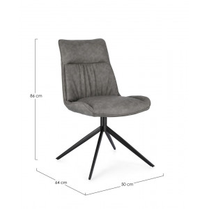 JORDAN design szék - taupe/antracit