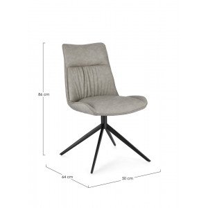 JORDAN design szék - taupe/antracit