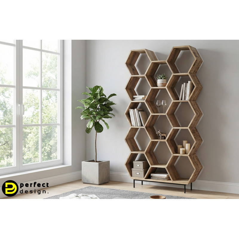 HONEY modern mangófa polc/térelválasztó