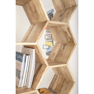 HONEY modern mangófa polc/térelválasztó