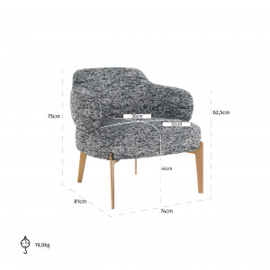PALAMOS design fotel - több színben
