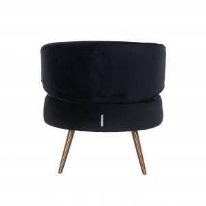 OROPESA design fotel - fekete/beige