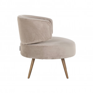 OROPESA design fotel - fekete/beige