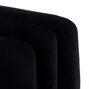 OROPESA design fotel - fekete/beige