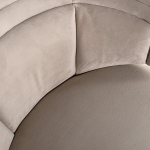 OROPESA design fotel - fekete/beige