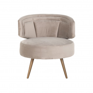 OROPESA design fotel - fekete/beige