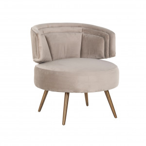 OROPESA design fotel - fekete/beige