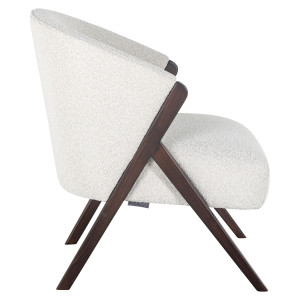 MARTIAGO design fotel - fehér boucle