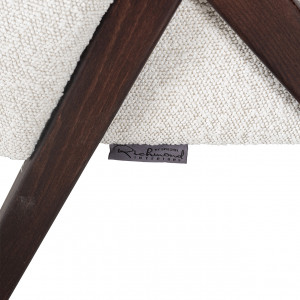MARTIAGO design fotel - fehér boucle