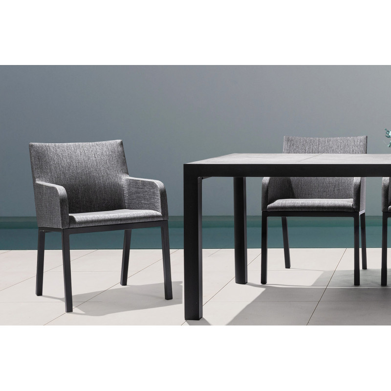 OWEN exkluzív kültéri szék - szürke/antracit