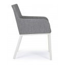 OWEN exkluzív kültéri szék - szürke/fehér