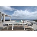 OWEN exkluzív kültéri szék - szürke/fehér