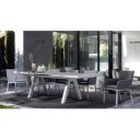 OWEN exkluzív kültéri szék - szürke/fehér