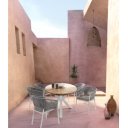 FLORENCIA exkluzív kültéri szék - szürke/fehér