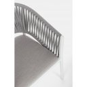 FLORENCIA exkluzív kültéri szék - szürke/fehér