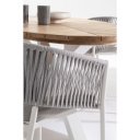 FLORENCIA exkluzív kültéri szék - szürke/fehér