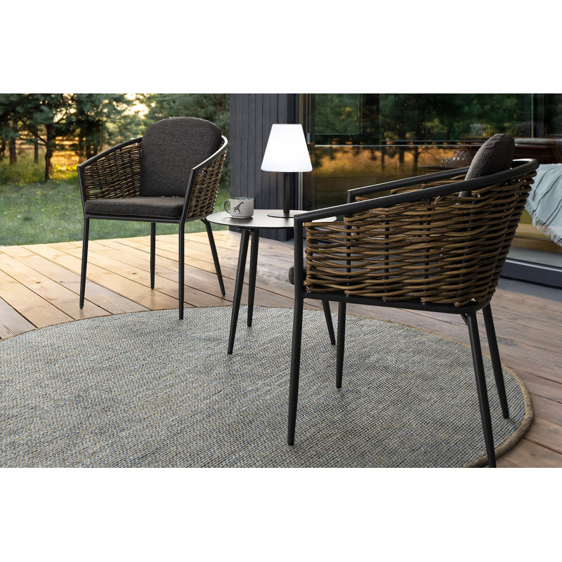 MARIBELA exkluzív kültéri szék - szürke/antracit